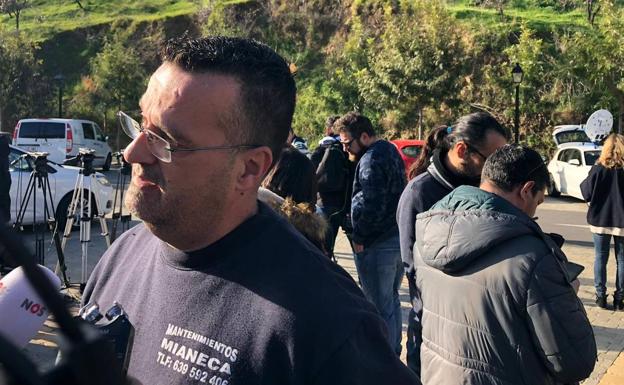 Miguel Ángel Nevado, uno de los voluntarios que colaboran en el rescate de Julen.