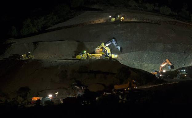 Imagen de los trabajos de rescate. 