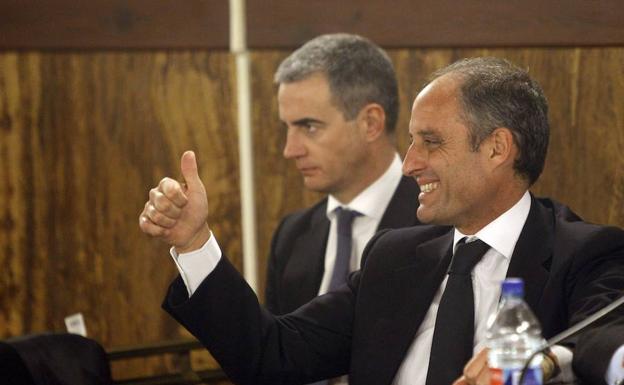 Costa y Camps, durante una sesión en el juicio de los trajes, en diciembre de 2011. 