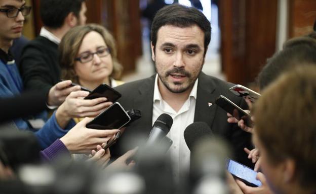 El coordinador federal de Izquierda Unida, Alberto Garzón. 