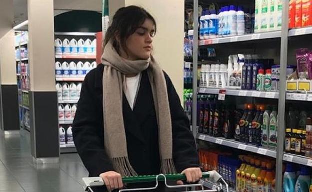 Amaia 'viraliza' su cesta de la compra