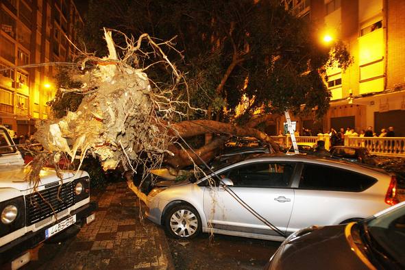 Ocurrió un 1 de febrero de 2009. Este fenómeno asustó a este barrio malagueño