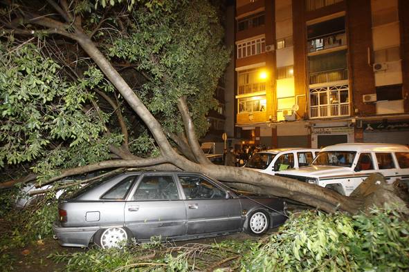 Ocurrió un 1 de febrero de 2009. Este fenómeno asustó a este barrio malagueño