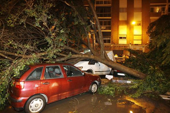 Ocurrió un 1 de febrero de 2009. Este fenómeno asustó a este barrio malagueño