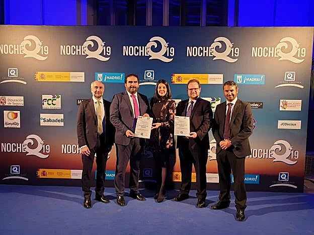 Entrega de los diplomas durante la pasada edición de Fitur. 