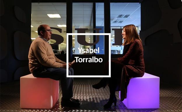 Torralbo, durante la entrevista en El Cubo de SUR televisión