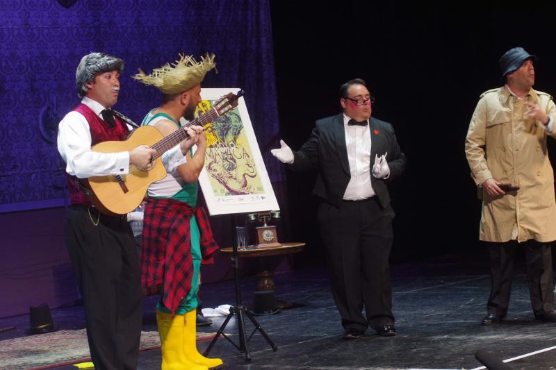 'Este cuarteto es otro misterio' en la tercera semifinal del Carnaval de Málaga 2019.