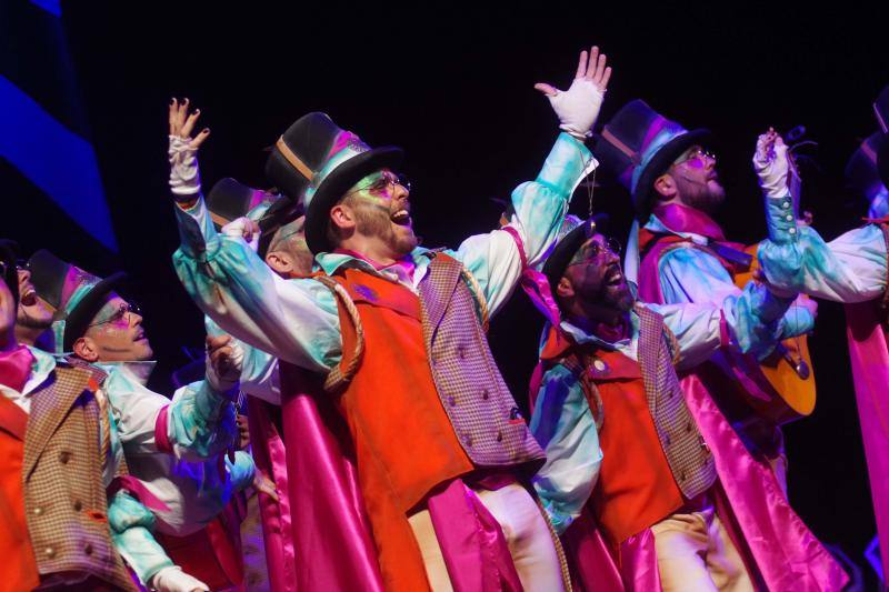 Comparsa 'Duérmete niña'' en la cuarta semifinal del concurso de canto del Carnaval de Málaga 2019