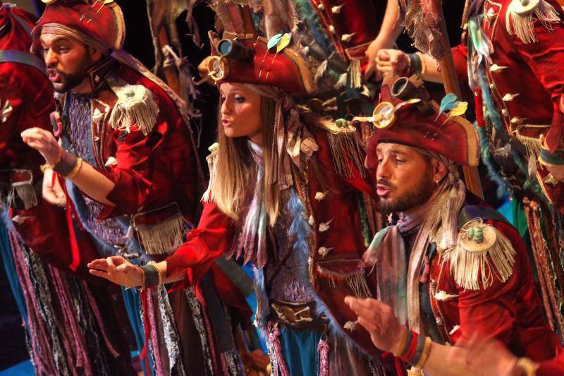 Comparsa 'Los perdidos'' en la cuarta semifinal del concurso de canto del Carnaval de Málaga 2019