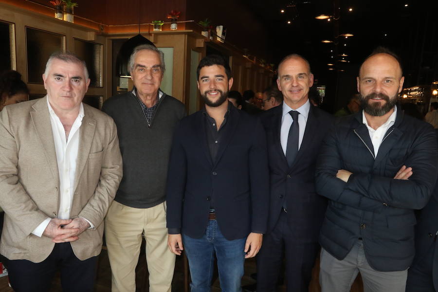 Manuel Marmolejo, Luis Merino, Pablo Gonzalo, Eduardo Barrero y Sergio Ragel en el primer aniversario de Palocortado.