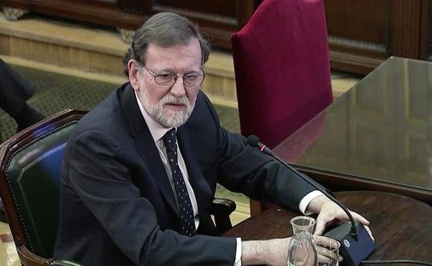 El expresidente del Gobierno, Mariano Rajoy, declara en el jucio del 'procés'