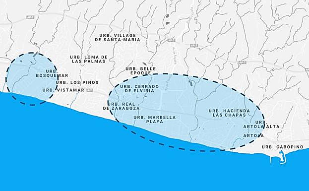 LAS CHAPAS: Para el distrito más al Este del término municipal se contempla tareas de pavimentado sobre 3.165 metros cuadrados de superficie, de asfaltado en 1.100 metros cuadrados, y arreglos en alumbrado. 
