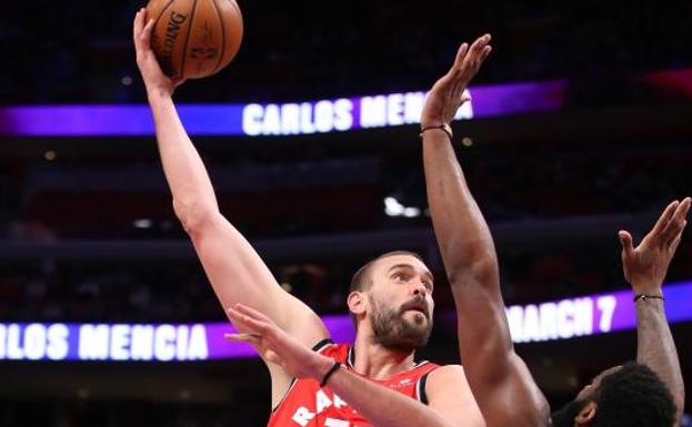 Marc Gasol, durante al partido. 