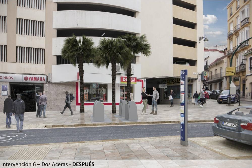 Recreaciones de cómo quedará la renovación de zonas de Carretería y Álamos, así como el entorno del la plaza de San Francisco.