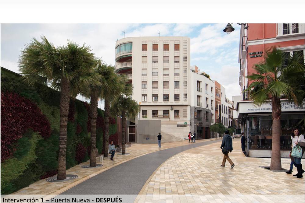 Recreaciones de cómo quedará la renovación de zonas de Carretería y Álamos, así como el entorno del la plaza de San Francisco.