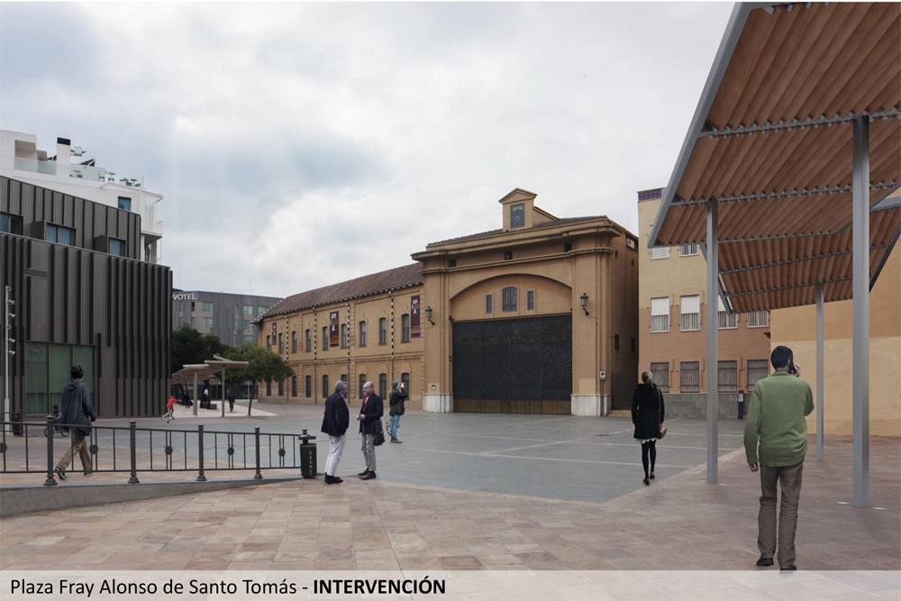Recreaciones de cómo quedará la renovación de zonas de Carretería y Álamos, así como el entorno del la plaza de San Francisco.