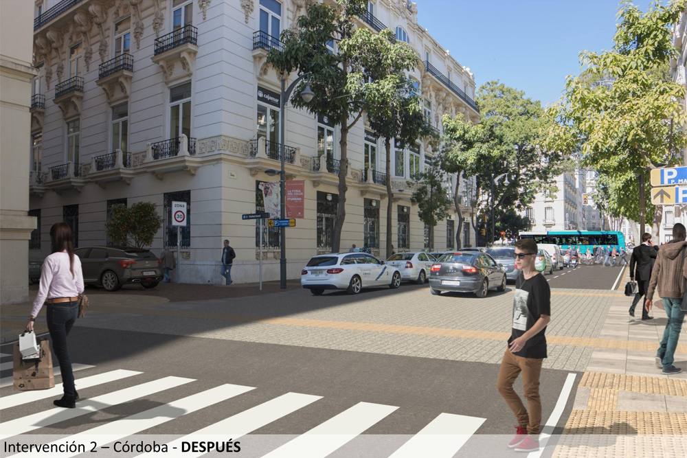 Recreaciones de cómo quedará la renovación de zonas de Carretería y Álamos, así como el entorno del la plaza de San Francisco.