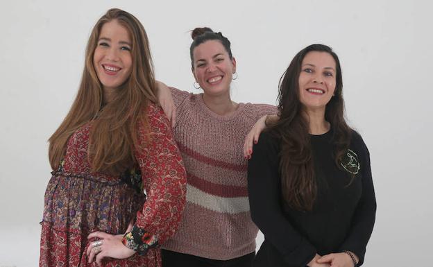 Alejandra Laparra, Ainhoa Serrano y Maxi Patiño