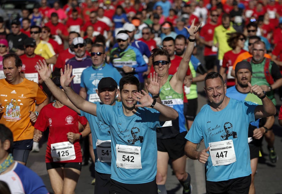 Unos 700 corredores participaron en la tradicional prueba con llegada a Gibralfaro