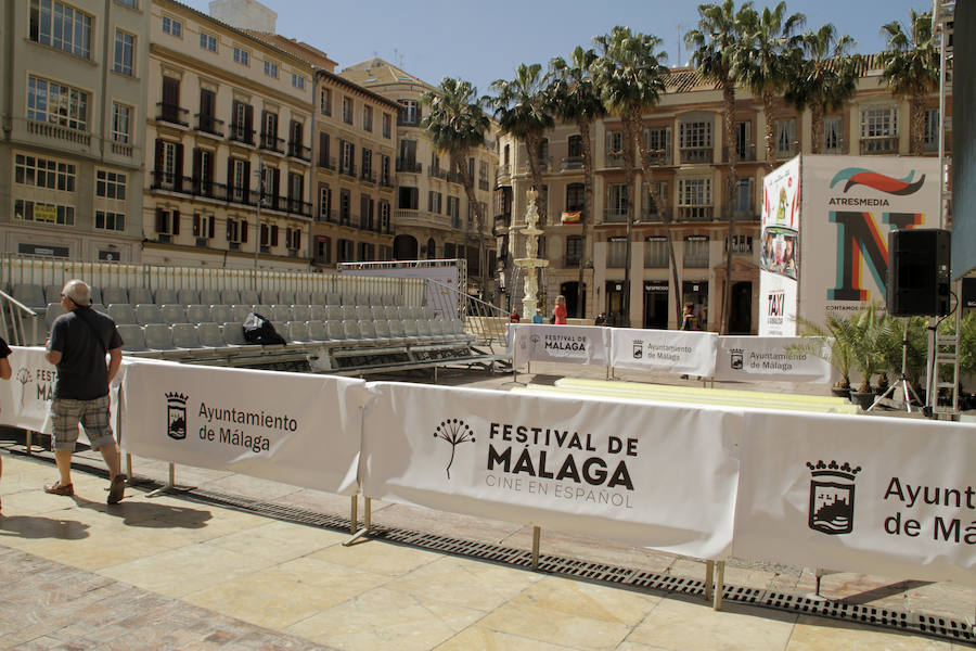 Málaga ultima los detalles para lucir de cine con motivo del Festival de Málaga que se celebrará del 15 al 24 de marzo. 