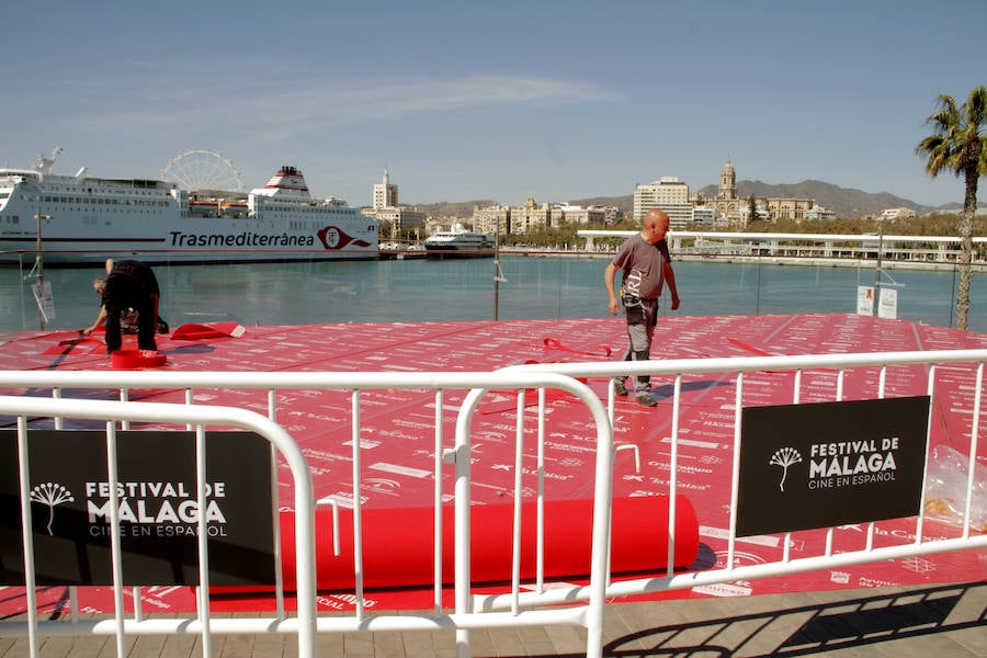 Málaga ultima los detalles para lucir de cine con motivo del Festival de Málaga que se celebrará del 15 al 24 de marzo. 