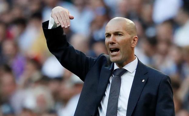 Zinedine Zidane, durante el partido contra el Celta. 