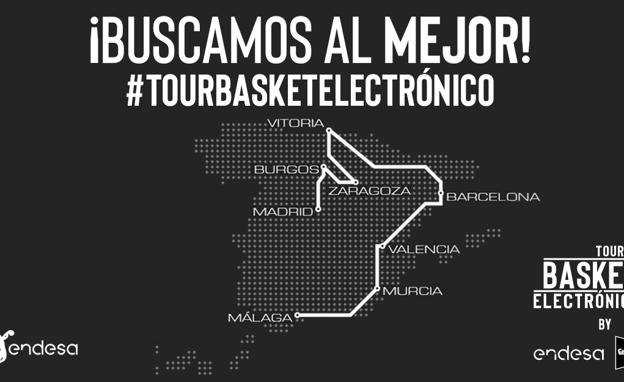 Málaga, punto de partida del tour de baloncesto electrónico