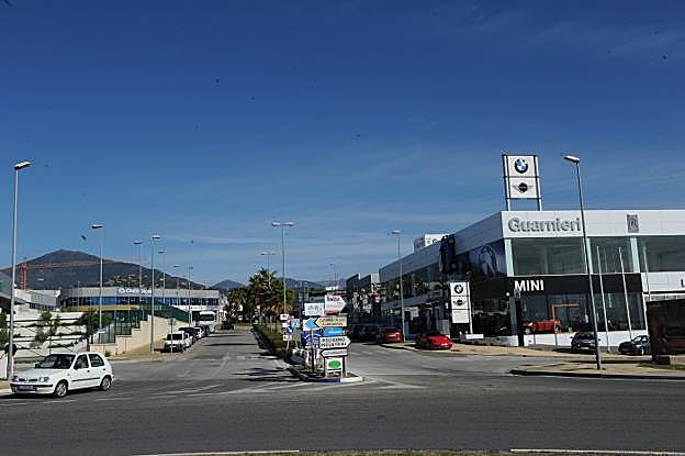 Vista del polígono industrial de San Pedro Alcántara.