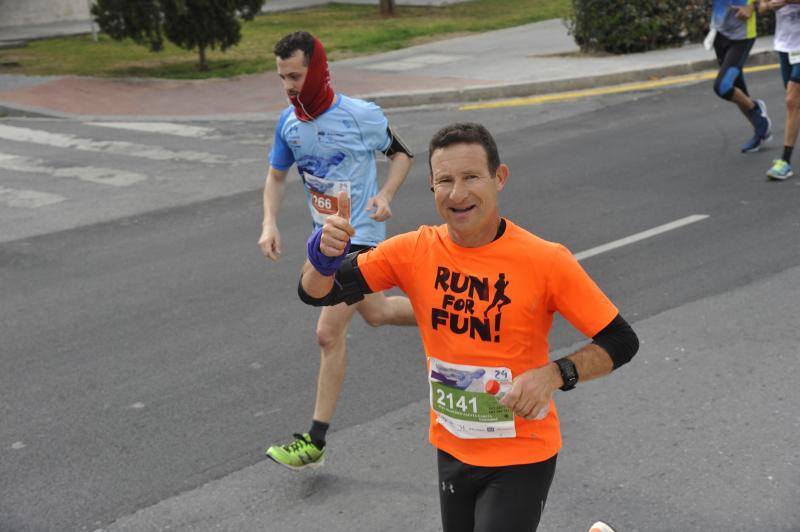 Más de 7.500 corredores participan en la 29ª edición de la Media Maratón Ciudad de Málaga.