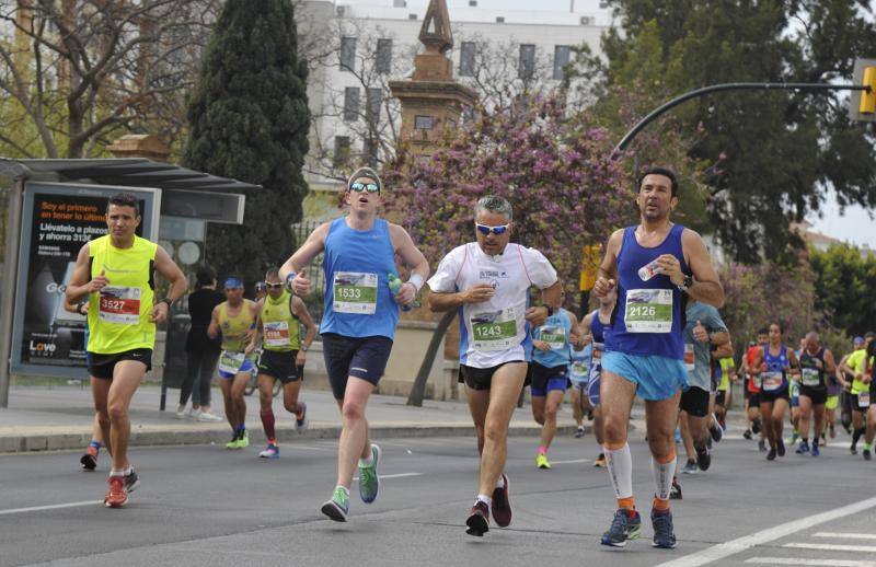 Más de 7.500 corredores participan en la 29ª edición de la Media Maratón Ciudad de Málaga.