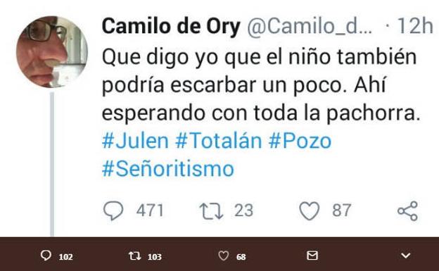 Imagen principal - Camilo de Ory está siendo investigado por un delito que acarrea penas de seis meses a dos años de cárcel. :