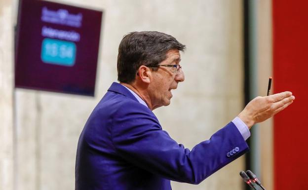 El líder de Cs y vicepresidente de la Junta, Juan Marín. 