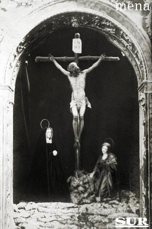 Fotos: Momentos históricos de la Congregación de Mena: el Cristo de la Buena Muerte, la Soledad Coronada y su nexo con La Legión