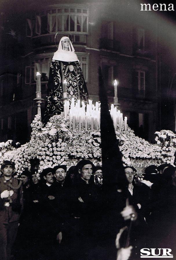 Fotos: Momentos históricos de la Congregación de Mena: el Cristo de la Buena Muerte, la Soledad Coronada y su nexo con La Legión