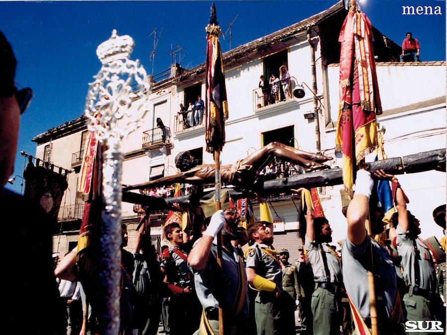 El traslado del Cristo en 1988