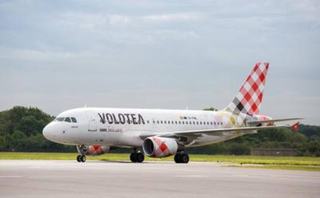 Avión de la compañía aérea Volotea. 