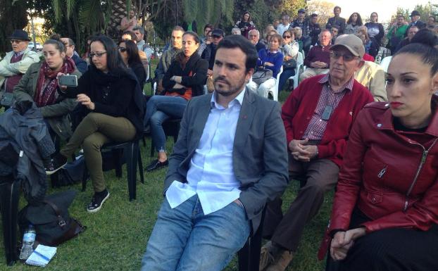 Alberto Garzón, en el acto celebrado en Marbella