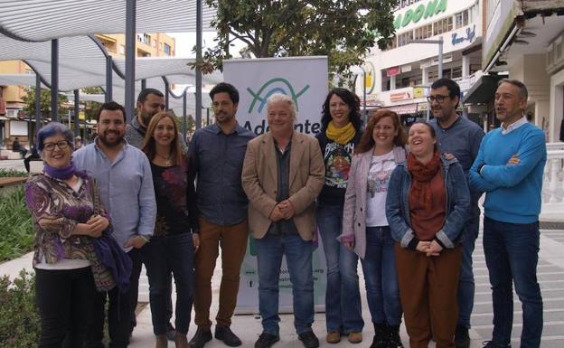 Integrantes de la candidatura Adelante Torremolinos. 