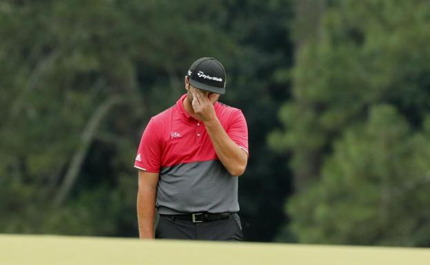 Jon Rah, durante la última ronda del Masters de Augusta