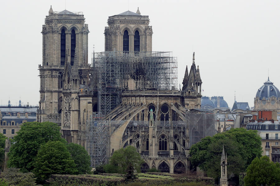 Estado de la catedral de París.