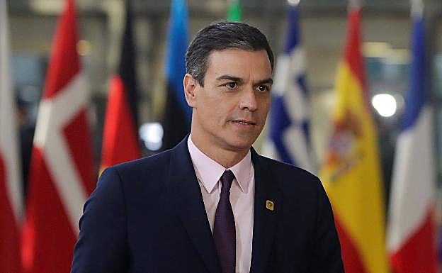 El presidente del Gobierno, Pedro Sánchez, expresa su pésame a la familia de Alcántara. 