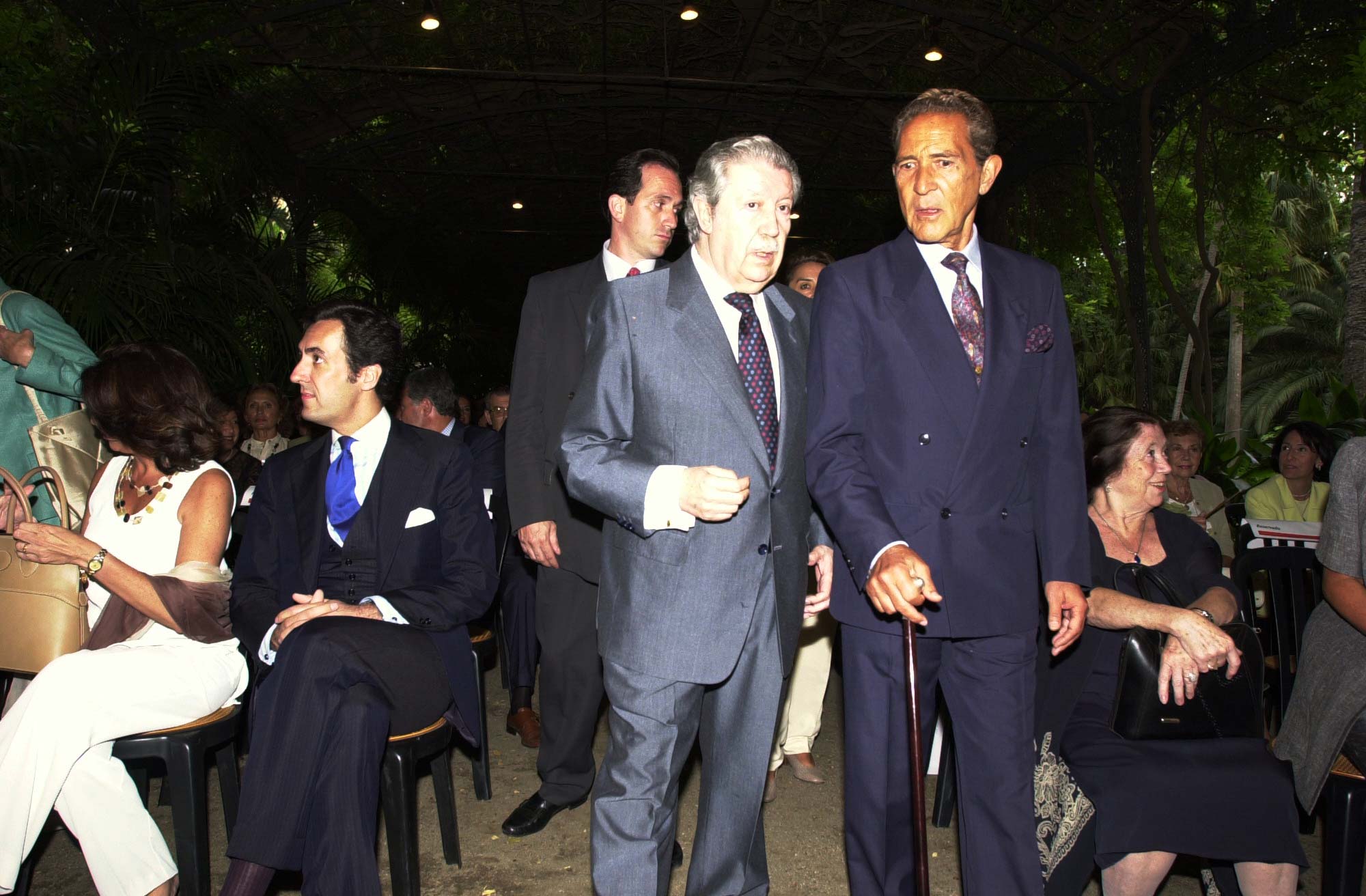 Manuel Alcántara, con Antonio Gala.