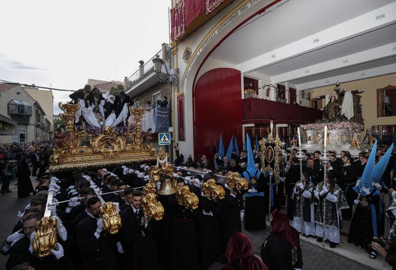 Los cortejos procesionales de Monte Calvario, Descendimiento, Dolores de San Juan, Amor, Traslado, Piedad, Sepulcro y Servitas