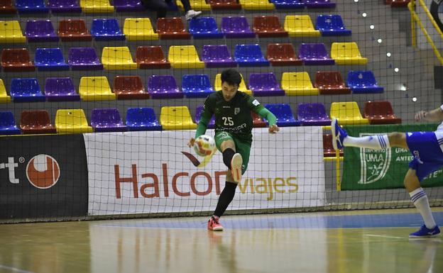 El jugador del BeSoccer UMA Ibarra. 