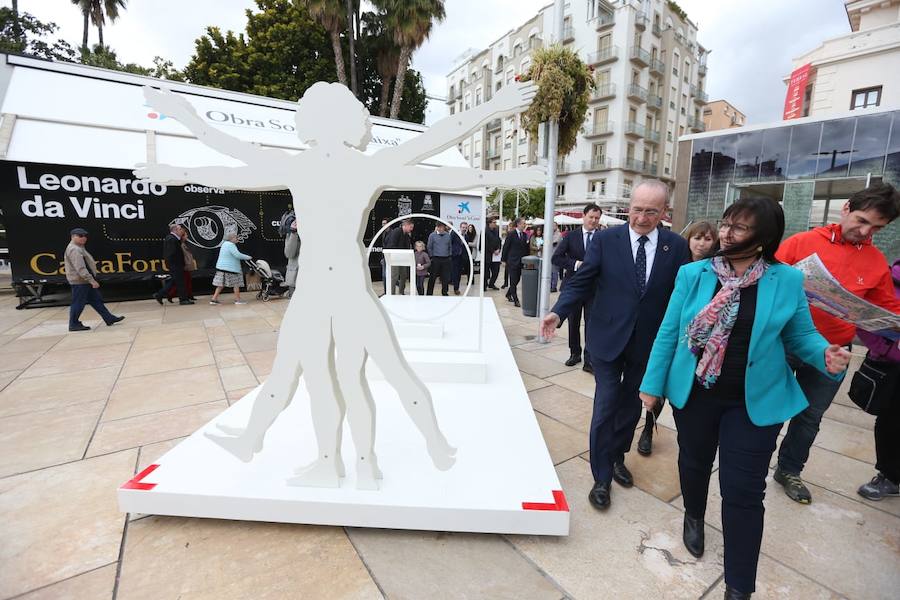 Así es 'Leonardo Da Vinci', la muestra itinerante que la Caixa, en colaboración con el Ayuntamiento de Málaga, ha instalado hasta el 21 de mayo en la calle Alcazabilla