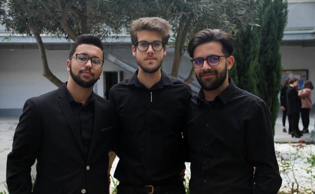 Imagen principal - Arriba, Enrique Fernández, Juan Manuel Torres y Pablo. Abajo, Philippine Ramassamy y Sumira Nagendran. Giovanni Martinelli y Luca Persico. 
