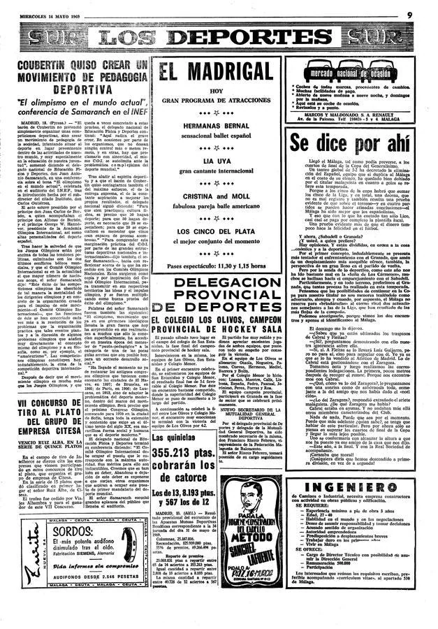 SUR hace 50 años | El periódico SUR del 14 de mayo de 1969