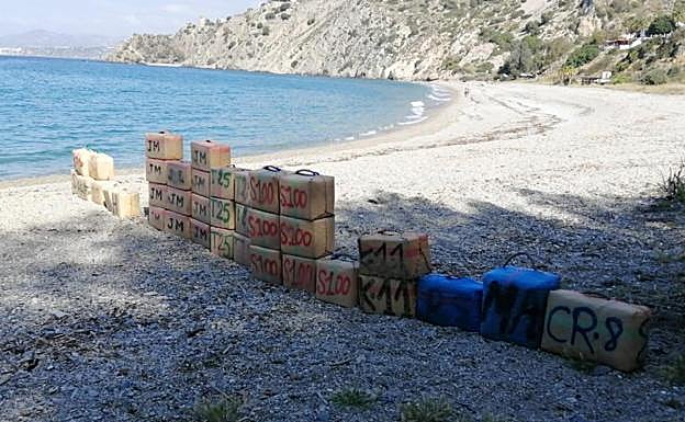 Imagen del material incautado. 