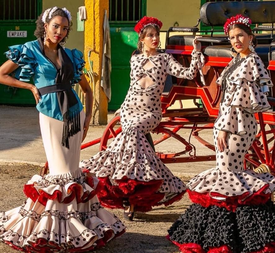 Trajes de flamenca de la malaguela Rocío Montserrat.