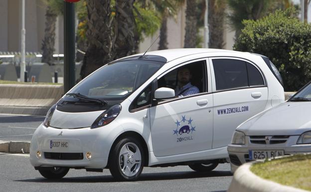 Un coche eléctrico del programa Zem2All, que hizo de Málaga un laboratorio de movilidad alternativa. 